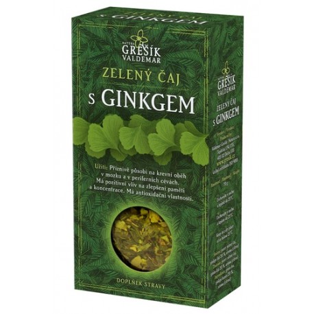 Grešík ZELENÝ ČAJ S GINKGEM 70 g