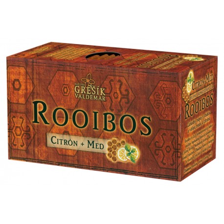 Grešík ROOIBOS CITRÓN + MED čaj 20 x 1,5 g