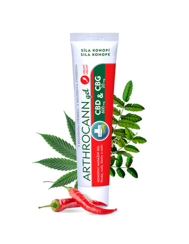 Annabis ARTHROCANN gel hřejivý CBD + CBG 75 ml