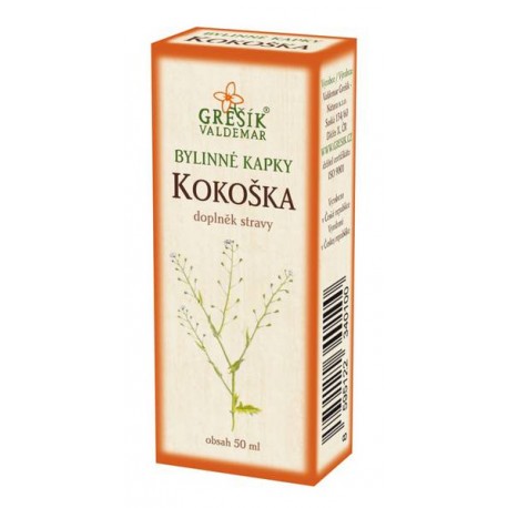 Grešík KOKOŠKA bylinné kapky 50 ml