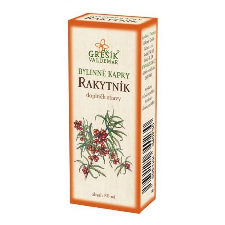 Grešík RAKYTNÍK bylinné kapky 50 ml