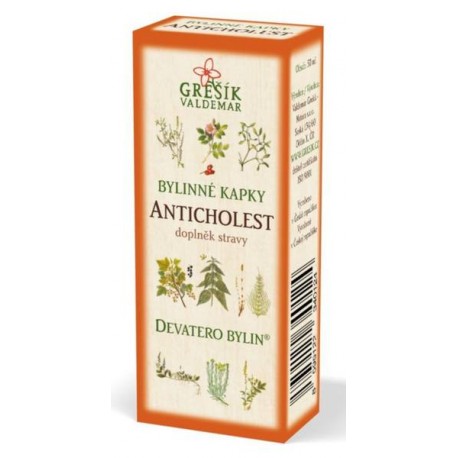 Grešík ANTICHOLEST bylinné kapky 50 ml