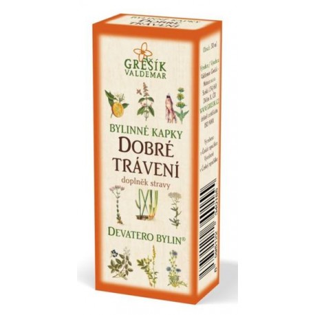 Grešík DOBRÉ TRÁVENÍ bylinné kapky 50 ml