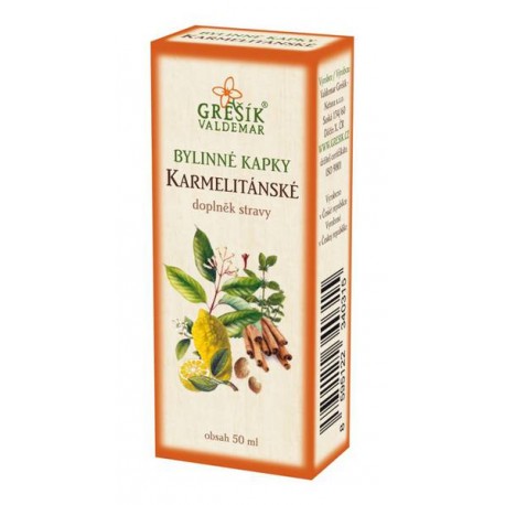 Grešík KARMELITÁNSKÉ bylinné kapky 50 ml