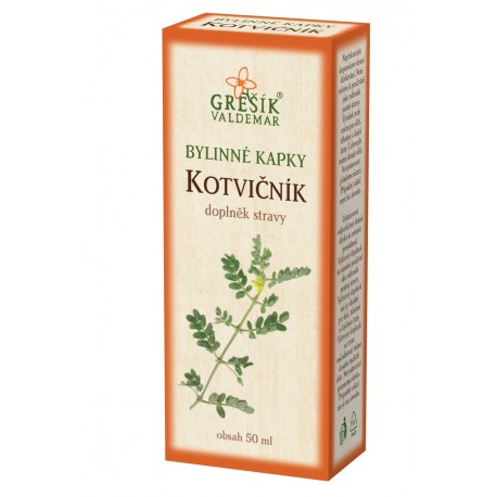 Grešík KOTVIČNÍK bylinné kapky 50 ml